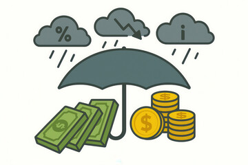 Controlling Risk Exposure – Financial Protection and Risk Management Concept Illustration