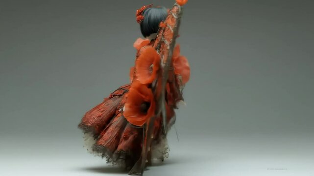 Poppy Fairy Figurine with Studio Shot.