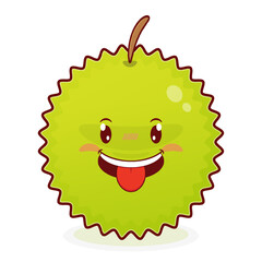 durian playful face cartoon cute