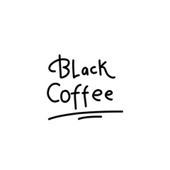 lettering phrase about coffee