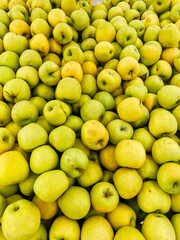 lots of apples fruit for food as background