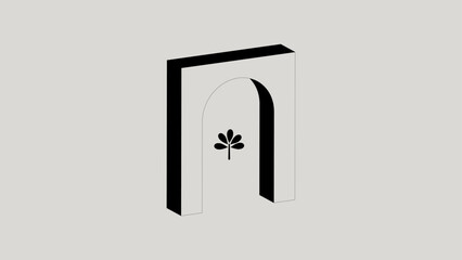 Visual Abstract Boho Shape