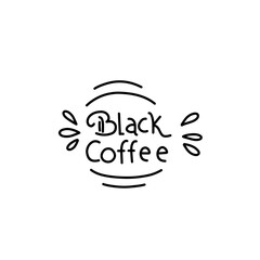 lettering phrase about coffee