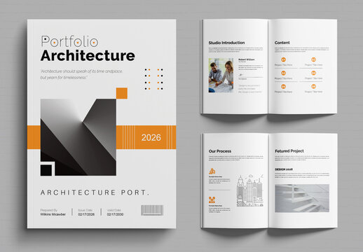 Architecture Portfolio Template Layout