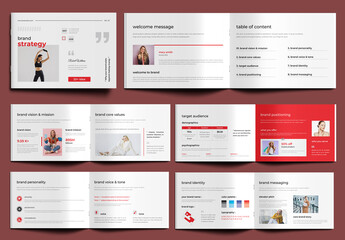 Editable Brand Strategy Style Guide Design