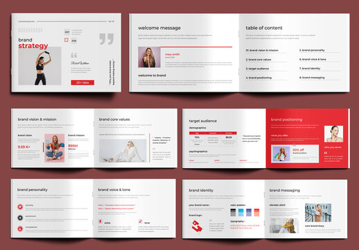 Editable Brand Strategy Style Guide Design
