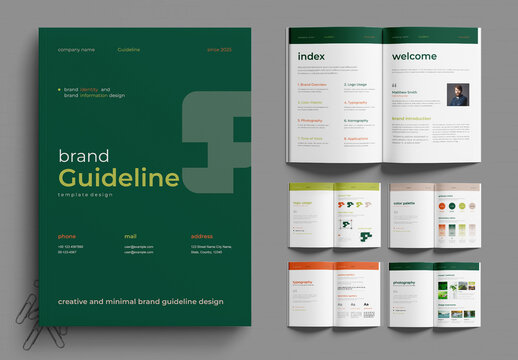 Modern Brand Guideline Template for Creative Agencies