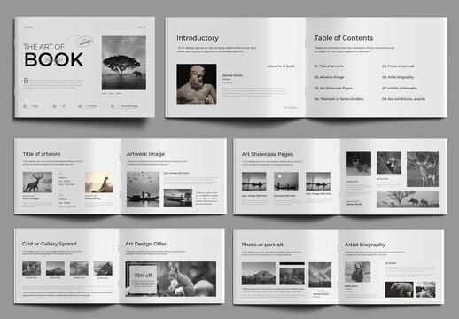 Modern Art Book Template for Artist Portfolios