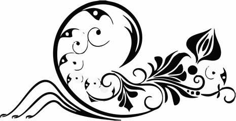 Floral design element.eps