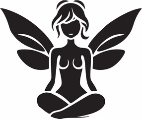 Minimalist Fairy Silhouette.eps