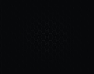 Vector black hexagon pattern background.	

