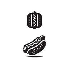two hotdog icons