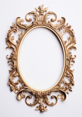 Crescent design frame vintage photo oval photography.