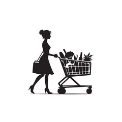 woman shopping in the supermarket