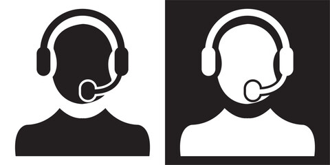 Customer service icon . Vector illustration. EPS 10/AI