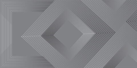 Abstract lines on dark background. Geometric line art design. Modern luxury template. Suitable for presentation, banner, cover, web, flyer, poster, brochure. Vector illustration