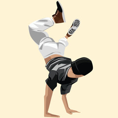 A variety of cool breakdancing moves