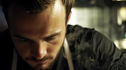 Professional Chef Focusing on Culinary Craft