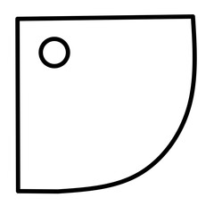 Bathroom line vector