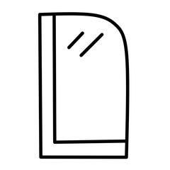 Bathroom line vector