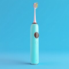 3D illustration of a high-tech electric toothbrush, designed for efficient teeth cleaning.