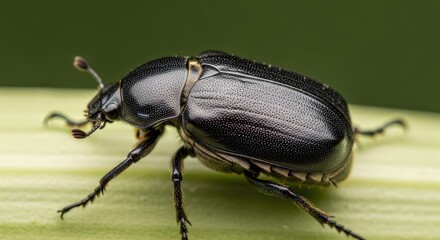Macro of Beetle Back Showing Fine Texture and Detail