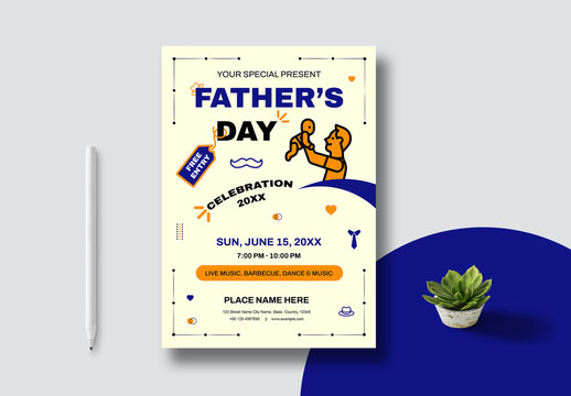 Fathers Day Event Flyer Layout