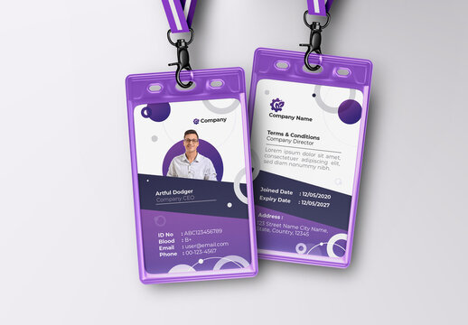 Modern Corporate ID Card Design