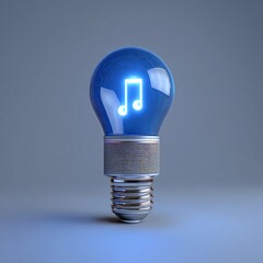 3D LED bulb with Bluetooth speaker, combining light and sound for a dynamic home experience.