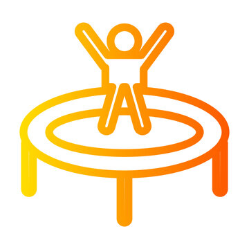trampolin gradient icon