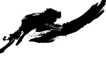 書道・墨 和風背景素材ベクターイラスト 日本