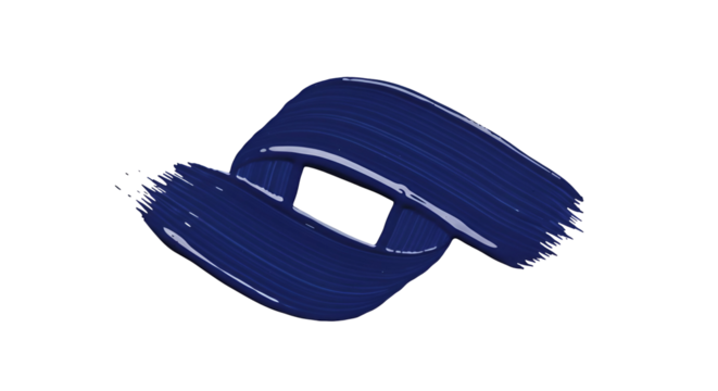Navy Blue Paint Swirl Illustration