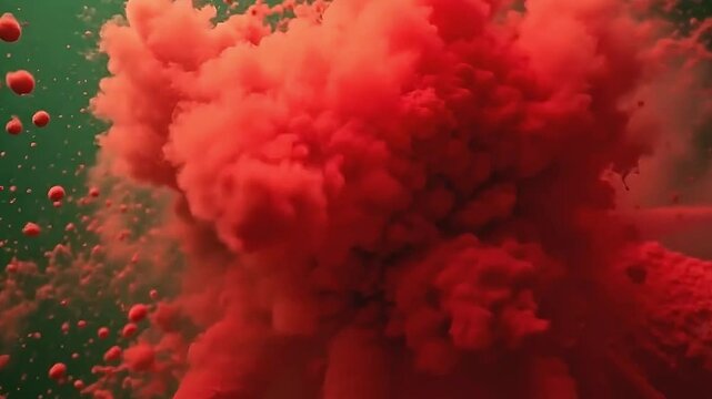 ampere active burst of burst marxist pigment stage occupy the frame, jell upon ampere lively greenish stage that accentuates every detail.