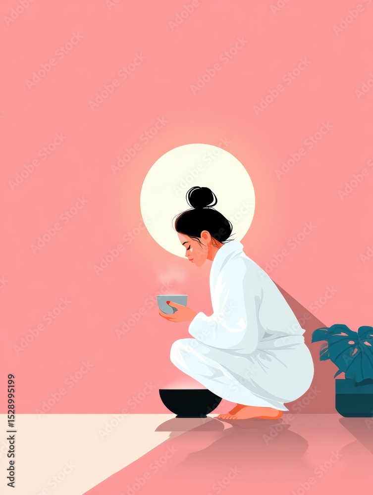 Poster Build an Effective Morning Routine in Five Easy Steps to Enhance Productivity and Overall Well-Being Before Starting the Day