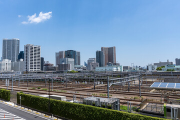 東京の新しい駅からの風景