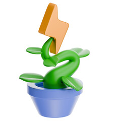 Green Energy 3D Illustration