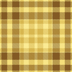Copy space fabric background pattern, gentleman textile seamless plaid. Tiny texture check vector tartan in amber and yellow colors.