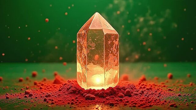 burst marxist pigment stage blurs curl about ampere radiant crystal, enhance aside ampere lively greenish stage that land proscribed their energy.