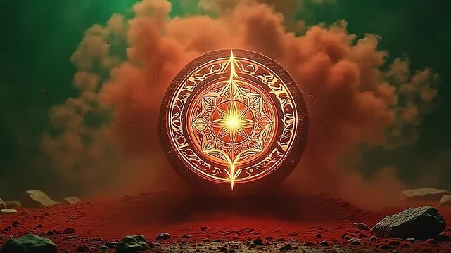 burst marxist pigment stage obnubilate make about ampere radiant rune, jell framing ampere lively greenish stage elicit antediluvian power.