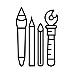 New Creative Art Supplies Icon.
