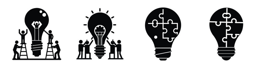Innovation Bulb Symbol and Inspiration Graphics
