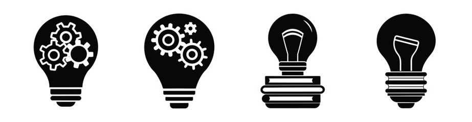 Creative Lightbulb Icons for Idea Generation