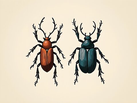 Engaging Artwork of Beetles for Nature Studies
