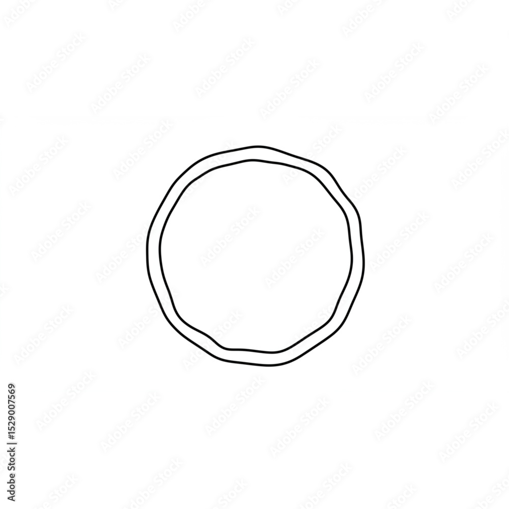 Poster Elegant circular frame design element perfect for logo creation branding projects and website decoration adding a touch of simple sophistication