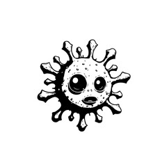 Cartoonish Depiction of Coronavirus: A Visual Representation of the Virus's Impact