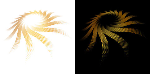 Design For Cosmetics, Jewelry, Fashion, Medical, Wedding For Banner, Web-Design, Brochure, Background, Visualization. Circular Dots And Particles Vortex.  JPG Element Illustration Branding