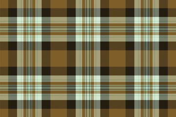 New year seamless pattern textile, simplicity background tartan check. Repeat texture plaid fabric vector in amber and black colors.