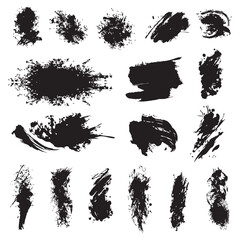 Grunge Brush Stroke Paint Boxes Backgrounds