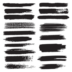 Grunge Brush Stroke Paint Boxes Backgrounds