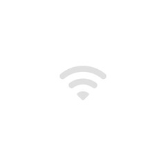 Low Wifi signal icon logo flat vector design